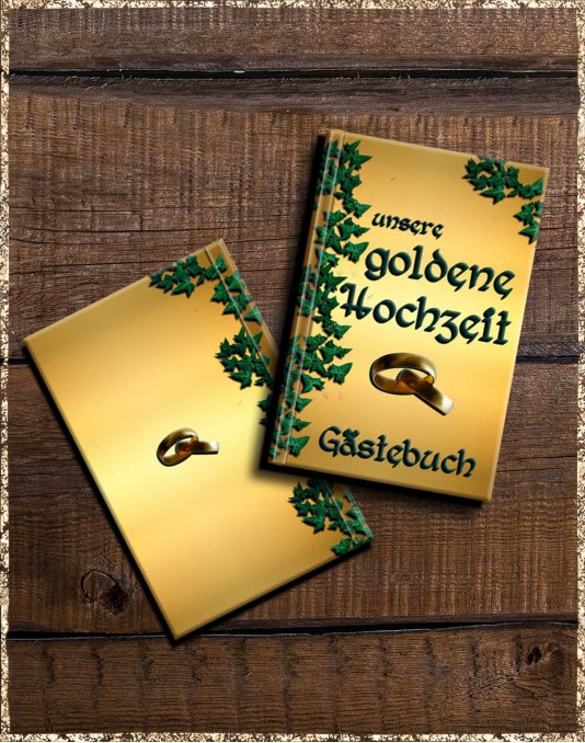 50 Jahre - goldene Hochzeit - Gästebuch celtic gold